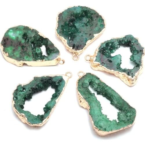 Natural Semi Precious Stone Pendant Irregular Agates For Jewelry Making DIY Necklace Bracelets Package Sale -30-35 40-45mm