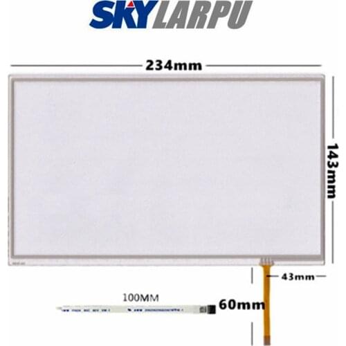 New 10.2"Inch 4 Wire Resistive Touch Screen Panel For IPS LCD Touchscreen 234*143 234mm*143mm Touchpanel Glass Free Shipping