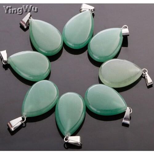 Wholesale 2020 fashion aventurine natural aventurine stone crystal charms pendants for jewelry making Good necklace