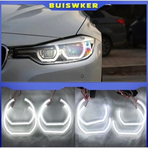 Excellent Ultra bright DTM Style led Angel Eyes halo rings For BMW E46 M3 Coupe Convertible 1999-2006 xenon headlight