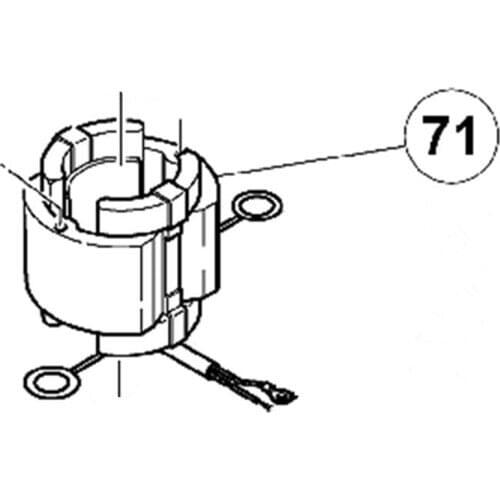 AC220V-240V 340519E 340519H 340519F Stator Field for Hitachi H45SR H45MR