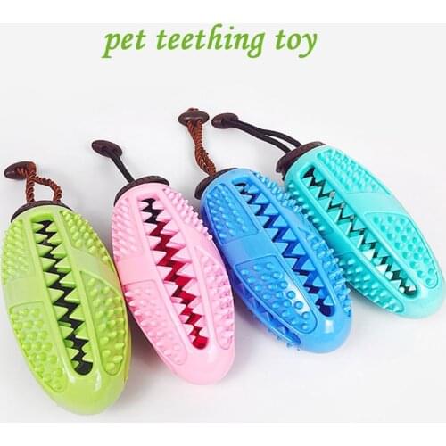 Popular Rubber Kong Dog Toy for French Bulldog Dog Teeth Brush Dog Chew Ball Interactive Pet Toys Labrador Teeth Cleaning Tools
