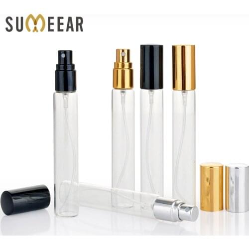 100Pieces/Lot 15ml empty cosmetic bottles Mini Portable Perfume Bottle Refillable Aluminium Perfume Bottles Atomizer For Travel