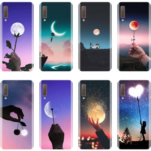 Star Moon Heart Phone Case Silicone For Samsung Galaxy A6 A8 Plus 2018 Soft Back Cover For Samsung A3 A5 2016 2017 A6 A7 A8 2018
