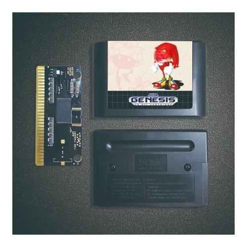 Knuckles The Echidna - In Soniced Game The Hedgehog 1 - 16 Bit MD Game Card for Sega Megadrive Genesis Game Console Cartridge