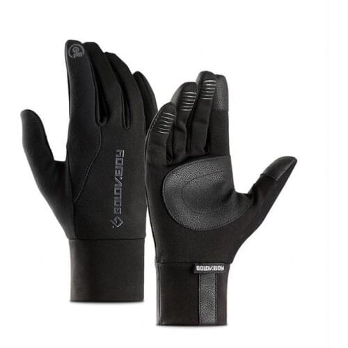 Phone Touch Screen Windproof Outdoor Warm Cycling Sport Gloves For Men Waterproof Skiing Mitten Winter Mens Driving Black Glove