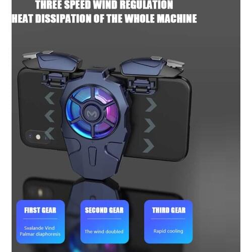 Universal Mobile Phone Usb Game Cooler System Cooling Fan Gamepad Holder Stand Radiator For Iphone Xiaomi Huawei Phone#dg4