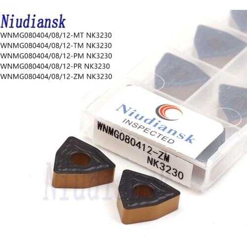 WNMG080404 WNMG080408 WNMG080412 MT TM CM PM PR ZM NK3230 High Quality Carbide Insert CNC Metal Lathe Turning Tool Use For Steel