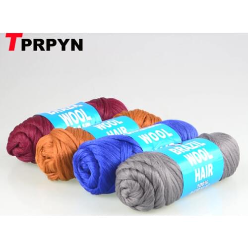 5Pcs/lot 100% Acrylic Brazil Brazilian wool hair yarn Desire for hair yarn African Wig Hair Yarn Hand Knitting Braid Dreadlocks