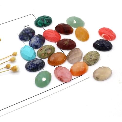 10Pcs Section Surface Natural Stones Opal Stone Cabochon No Hole Beads for Making Jewelry DIY accessories Loose Beads