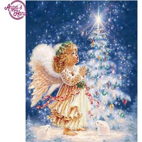 DIY full 5D Diamond Painting Angels and ChristmasTree Diamond Mosaic handmade Diamond Embroidery Corss Stitch home decor,gifts