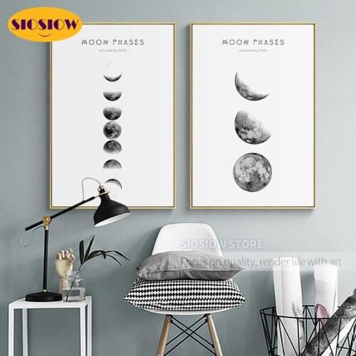 Full Square Drill 5D DIY Diamond Painting Moon Change Scenery Diamant Embroidery Cross-stitch Kits Decoration Home Nordic Gifts