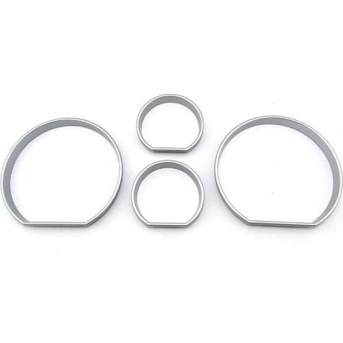 Car Accessories M3 E46 Chrome Cluster Gauge Dashboard Rings Speedo Trim
