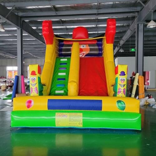 Free Air Blower offered Factory Customized PVC Mesh Brightly Colored Bouncy Castle Inflatable Bounce House With Slide Pool
