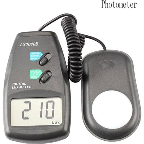 Digital 3 Range LX-1010B 0-50000 Lux Photometer Exposure Remote Control Illuminance Meter