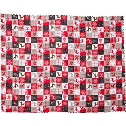 Breathable Fashion Christmas Decorative Table Cloth Christmas Printed Christmas Tablecloth Foldable for Home