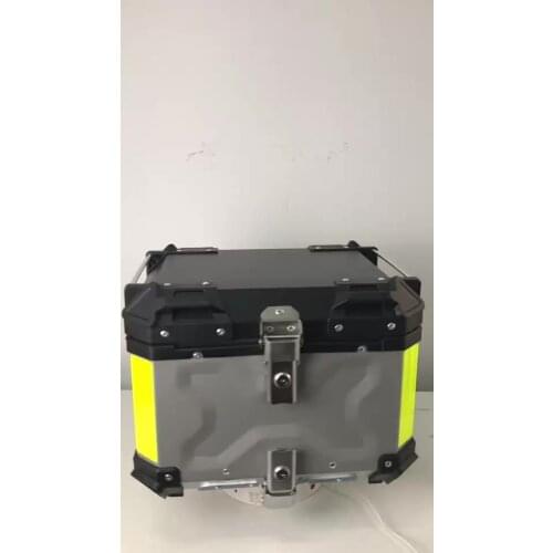 Factory 45L X DESIGN motorcycle aluminum box top box tail case alloy motorbike carrier scooter delivery box