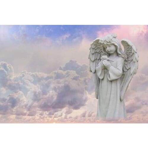 GLymg Mosaic Gift DIY Diamond Embroidery Angel In Solitude Handicrafts Kits Diamond Painting Embroidery Diamond Wall Arts Decor