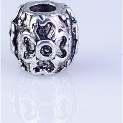 36pcs Tibetan Silver Metal DIY beads big hole round beads fit for style European Bracelets