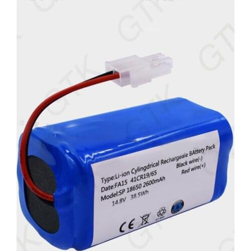 2600mah 18650 14.8v lithium battery for robotic vacuum cleaner V7 V7s CR130 V780 EHS-Q800 cen550 cen640 646 cen553 665