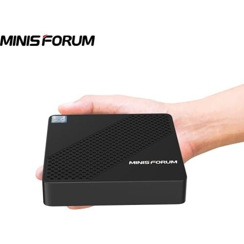 MINISFORUM Fanless N40 Mini Desktop PC Computer Intel Celeron N4020 Dual Cores with HDMI VGA Port Small Size Computer for Kiosk