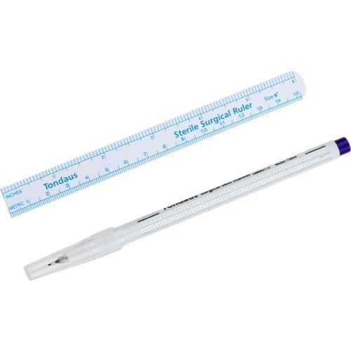 Surgical Skin Marker / Ruler Set - Sterile Surgical Pack - Measuring Guide