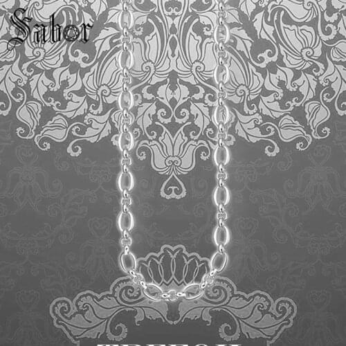 Link Chain Necklace Classic Chains, Fashion silver color Jewelry Gift For Men Women Boy Girls 2019 New thomas