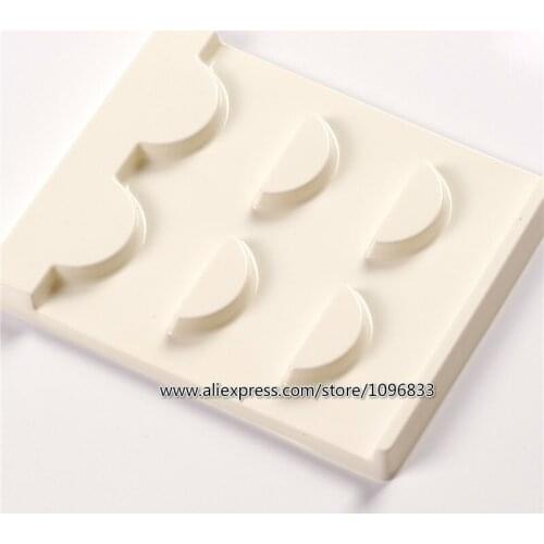 50pcs/Lot Beige 3D Eyelashes Inner Holder 3pairs Eyelashes Packing Box Thickening Plastic Eyelash Package Pallet
