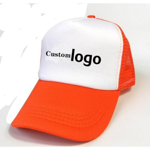 Custom Embroidery Logo Baseball Caps for Adult Children Flat Peaked Visor Hat Adjustable Personalized Logo Men Hip Hop Hats