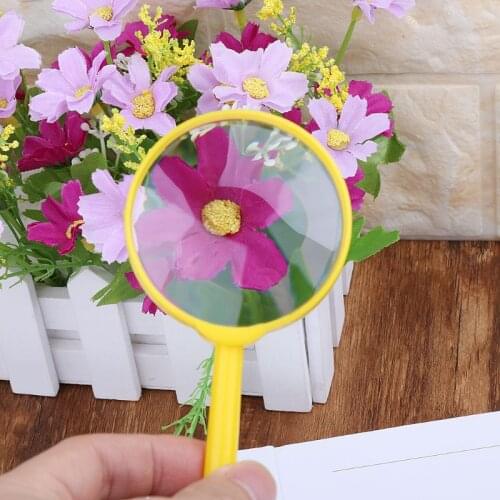Portable Handheld Magnifier 60mm 3X Magnifying Loupe Reading Glass Lens Kids Toy X6HD