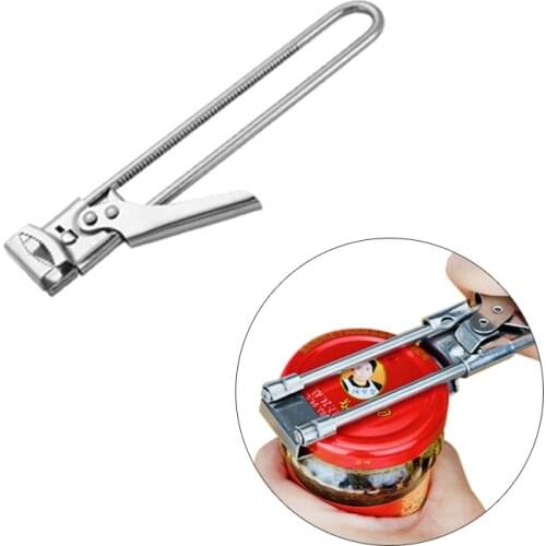 Professional Adjustable Stainless Steel Can Opener Easy Manual Jar Lid Opener Gripper Beer Opener Kitchen Gadgets Dropship