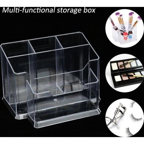 Transparent Plastic Tattoo Machine Holder Box Permanent Makeup Eyebrow Pen Organizer Storage Container Tattoo Accessories Supply