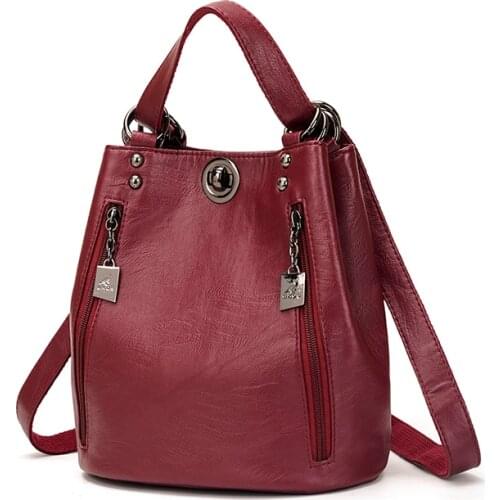 Two-Purpose Backpack for Womens Bag 2021 High Quality Female Versatile Shoulder Backpack Elegant School Teen Girl School Bag