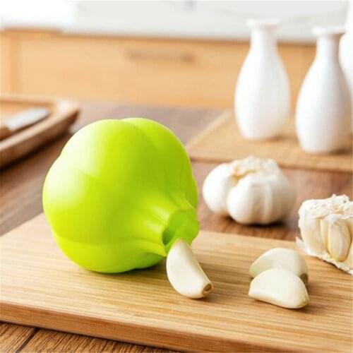 Creative Silicone Garlic Peeler Presser Garlic Presses Ultra Soft Peeled Garlic Stripping Tool Food Grade Home Kitchen