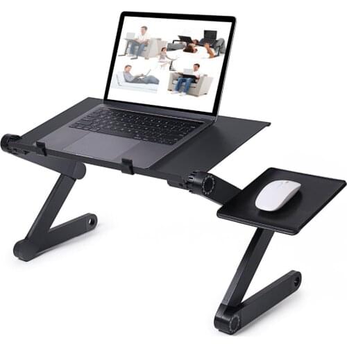 Adjustable Laptop Stand Desk Portable Ergonomic Laptop Desk for Bed Office Computer Table Stand with Mouse Pad Dropshipping
