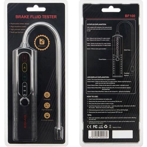 BF100 Brake Fluid Tester for DOT 3 DOT4 DOT5.1 Oil Quality Checker