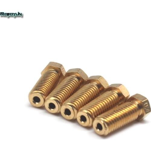 3D Printer Top quality brass volcano stainless steel Nozzle for 3D printers hotend for E3D volcano hotend M6 Extruder Nozzle