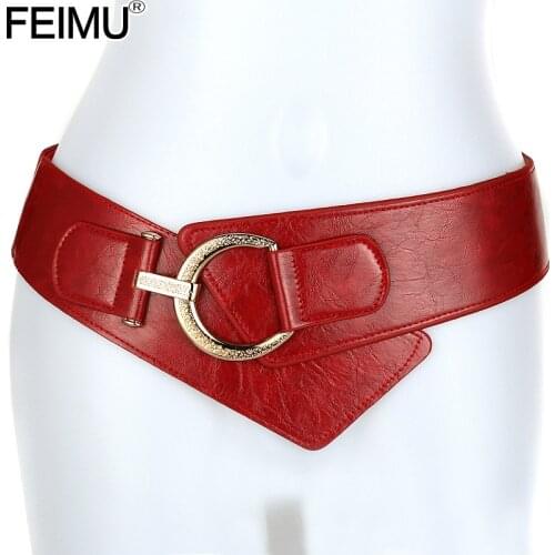 Lady Korean Simple Metal Dress Belt Women Fashion Elastic Waist Jacket Coat Waistband Widening Decorative Belt B-4034