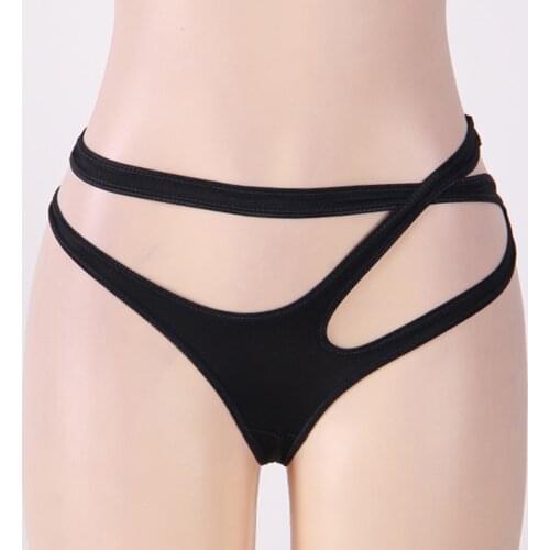 Womens Underwear Sexy Panties Low Waist Crisscross Briefs Hollow Out Elastic Waistband Underpant Bikini Bottom Swimming Swimwear