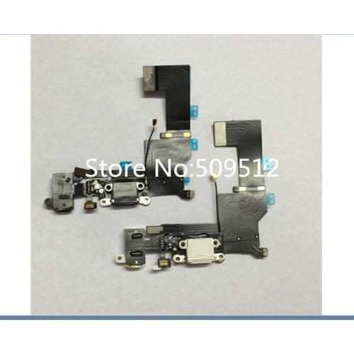 10pcs/lot Headphone Audio Dock Connector Charging Data USB Port Flex Cable For iPhone 5S USB Port Flex free ship