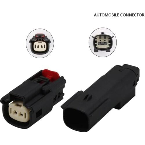 100 Black 2 pin sealed waterproof auto connectors (1.2) female 1-1924067-4 fuel Injector plug auto accessories wire connection