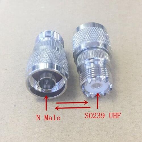 2pcs/lot N Male to SO239 UHF Female Connector adapter for Yaesu FT8800R FT8900R FT7800R FT7900R etc car radio