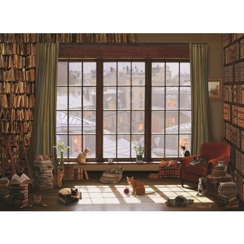Anatolian 1000 Parts Window Cats Puzzle - David Maclean