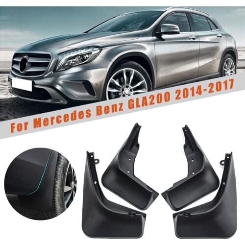 Car Mud Guards For Benz GLA200 2014 2015 2016 2017 Front Rear Splash Guards Over Fender Kit Car Styling Fender Accessories
