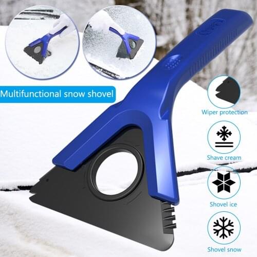 Car Ice Scraper Detachable Blade Windshield Snow Wiper Snowing Toughness Electric Portable Blade Ice Frost Remover