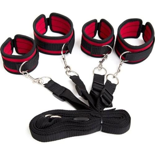 BDSM Bondage Sex Handcuffs Adult Restraints Bed Mattress Set Restraints Sex for Couples Women Slave SM Sexy Erotic Toy lingerie