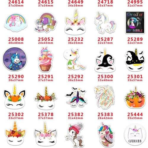 Free shipping 30 pcs planar resin unicorn resin pr25444