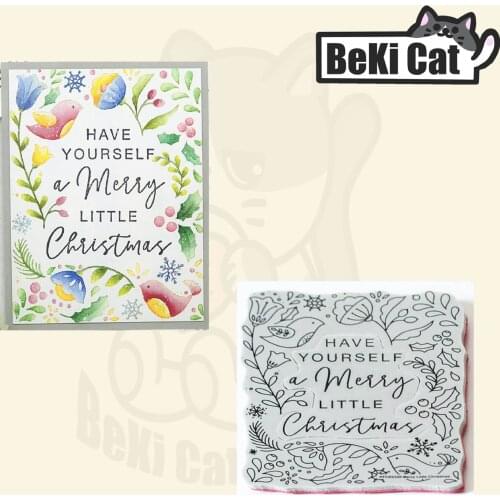 Background plant flowers birds Clear Stamps for DIY Scrapbooking/Card Making Fun Decoration Supplies