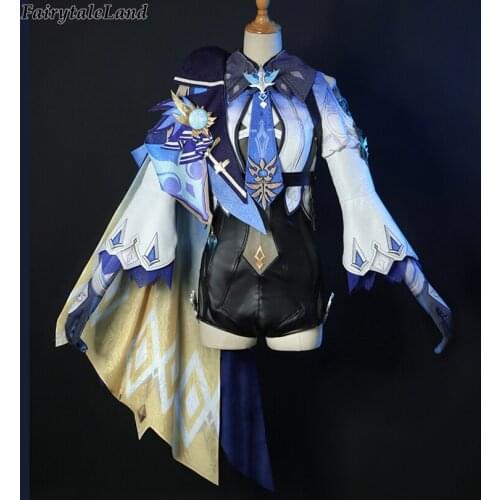 Genshin Impact Eula Cosplay Costume Carnival Halloween Cartoon Jumpsuit Hot Game Sexy Outfit Accessories Full Set
