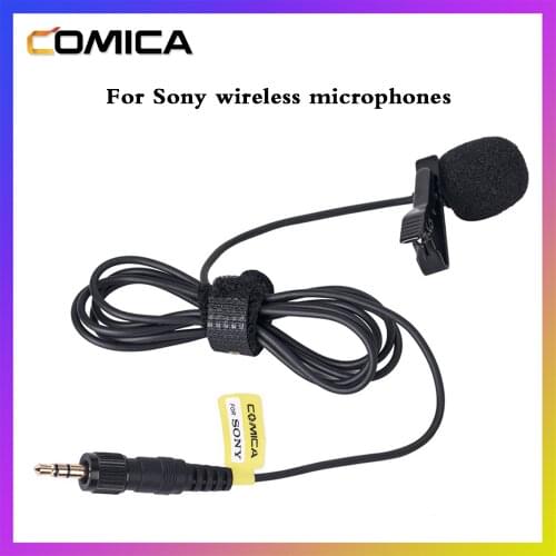 Comica CVM-M-O2 3.5mm Lavalier Microphone Omnidirectional Lapel Microphone for Sony Wireless Microphone Transmitter